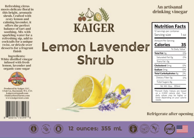 Lemon Lavender Shrub