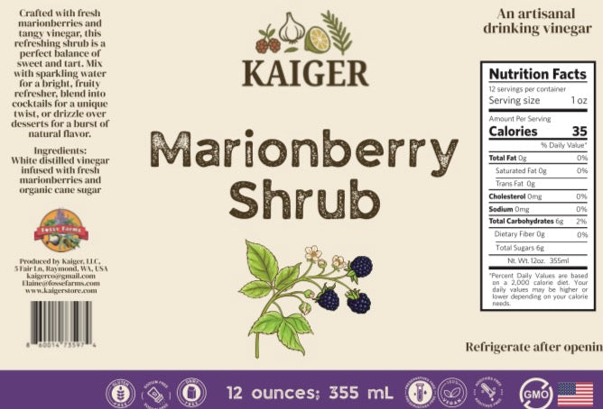 Marionberry Shrub