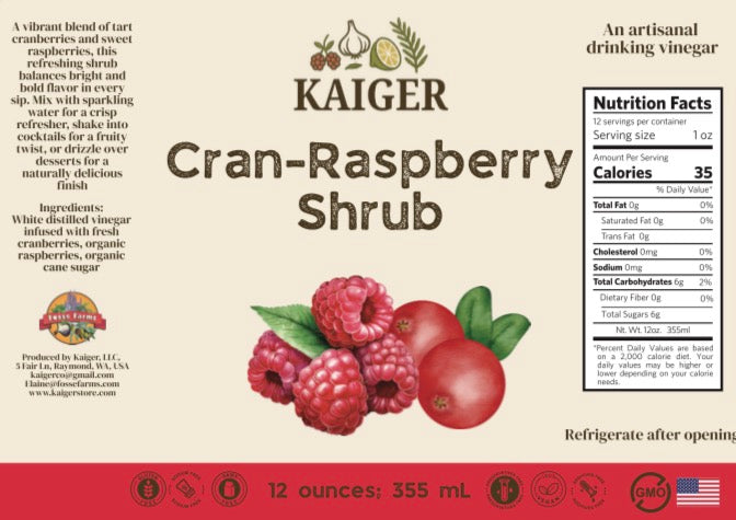 Cran-Raspberry Shrub