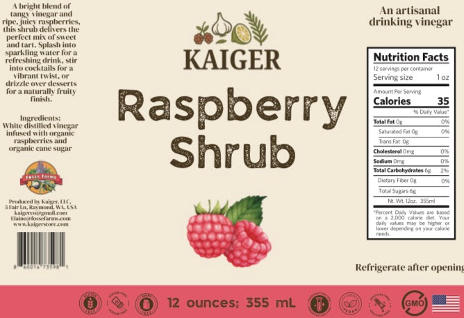 Raspberry Shrub