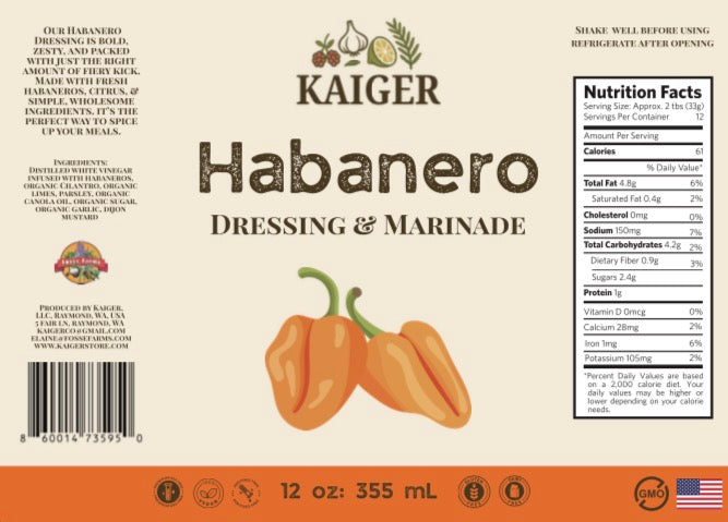 Habanero Dressing & Marinade