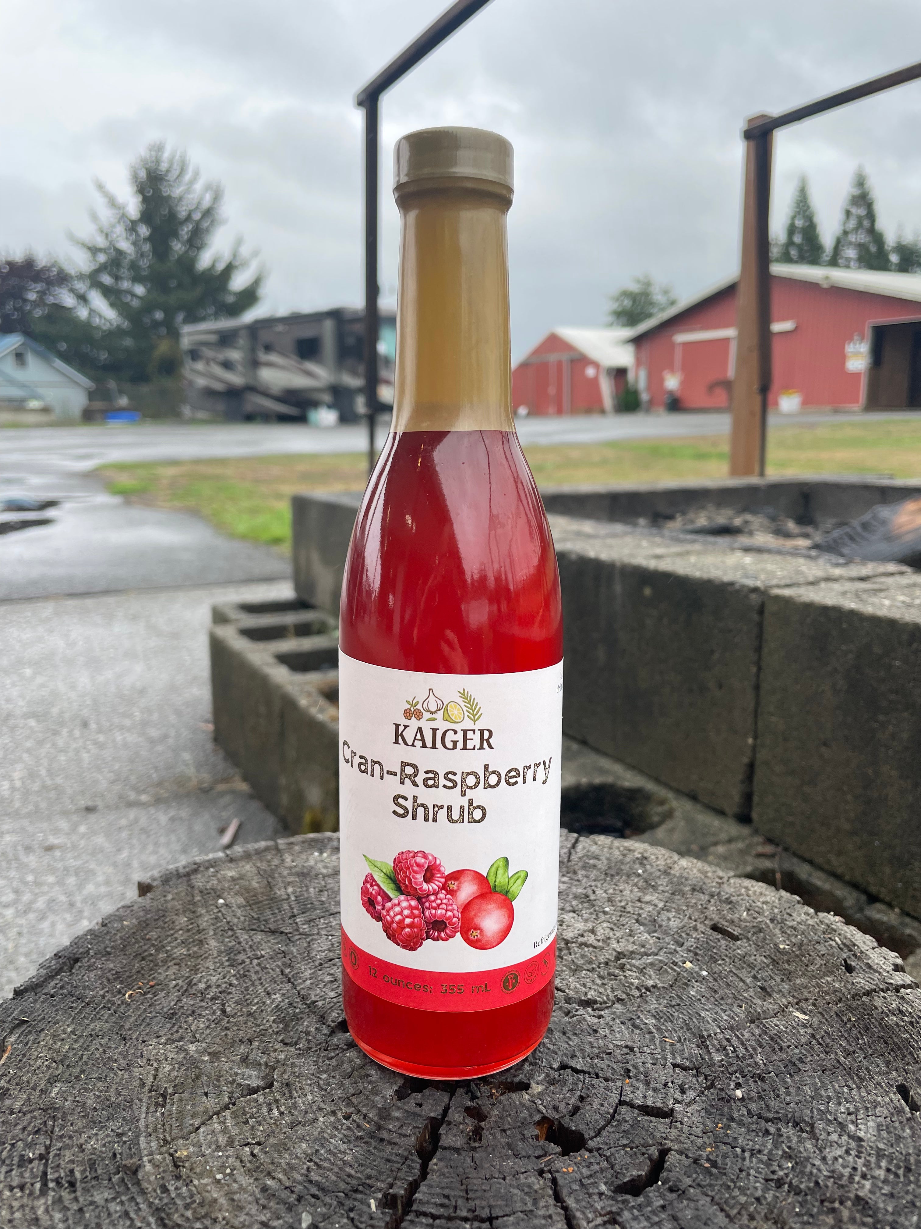 Cran-Raspberry Shrub