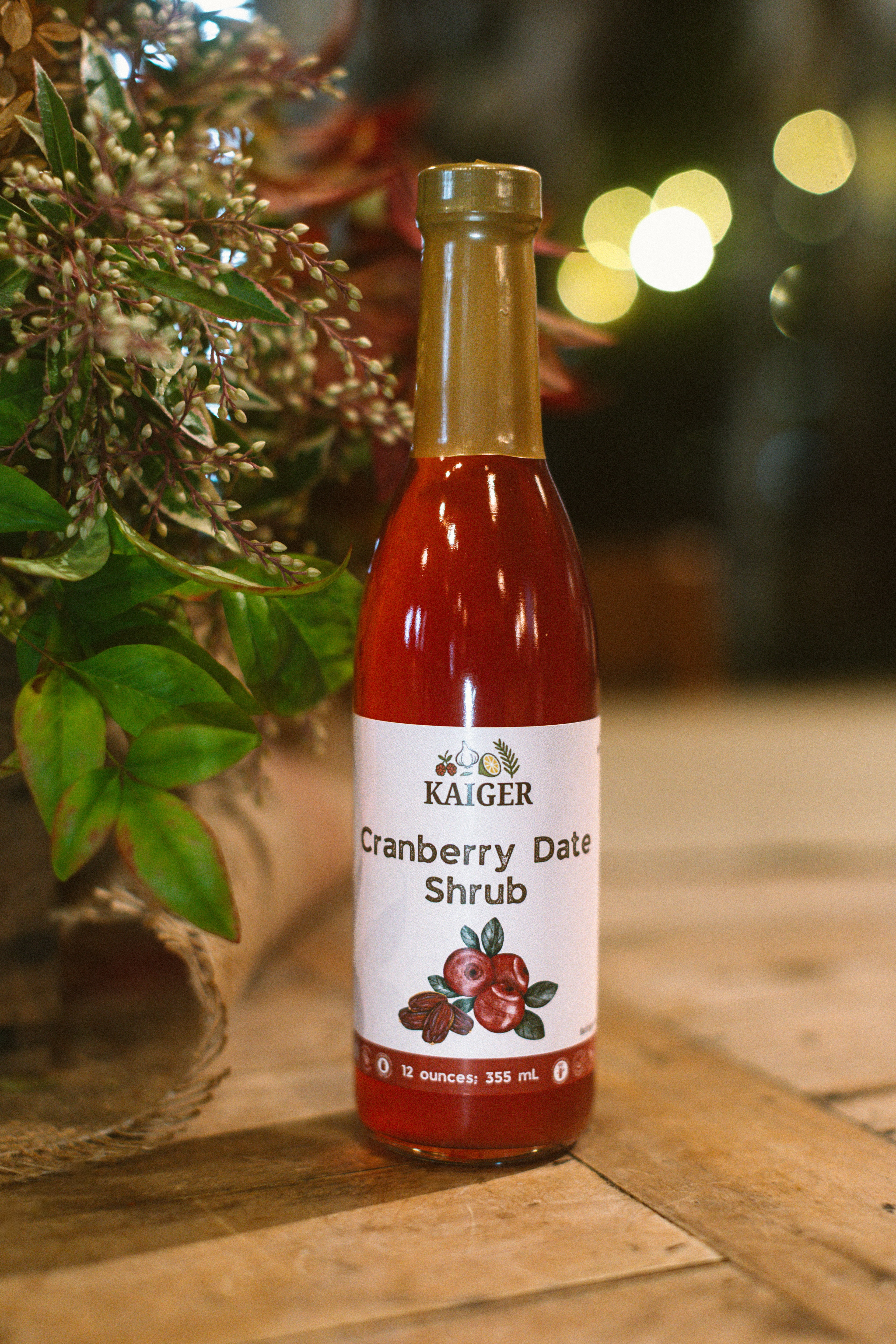 Cranberry Date Shrub