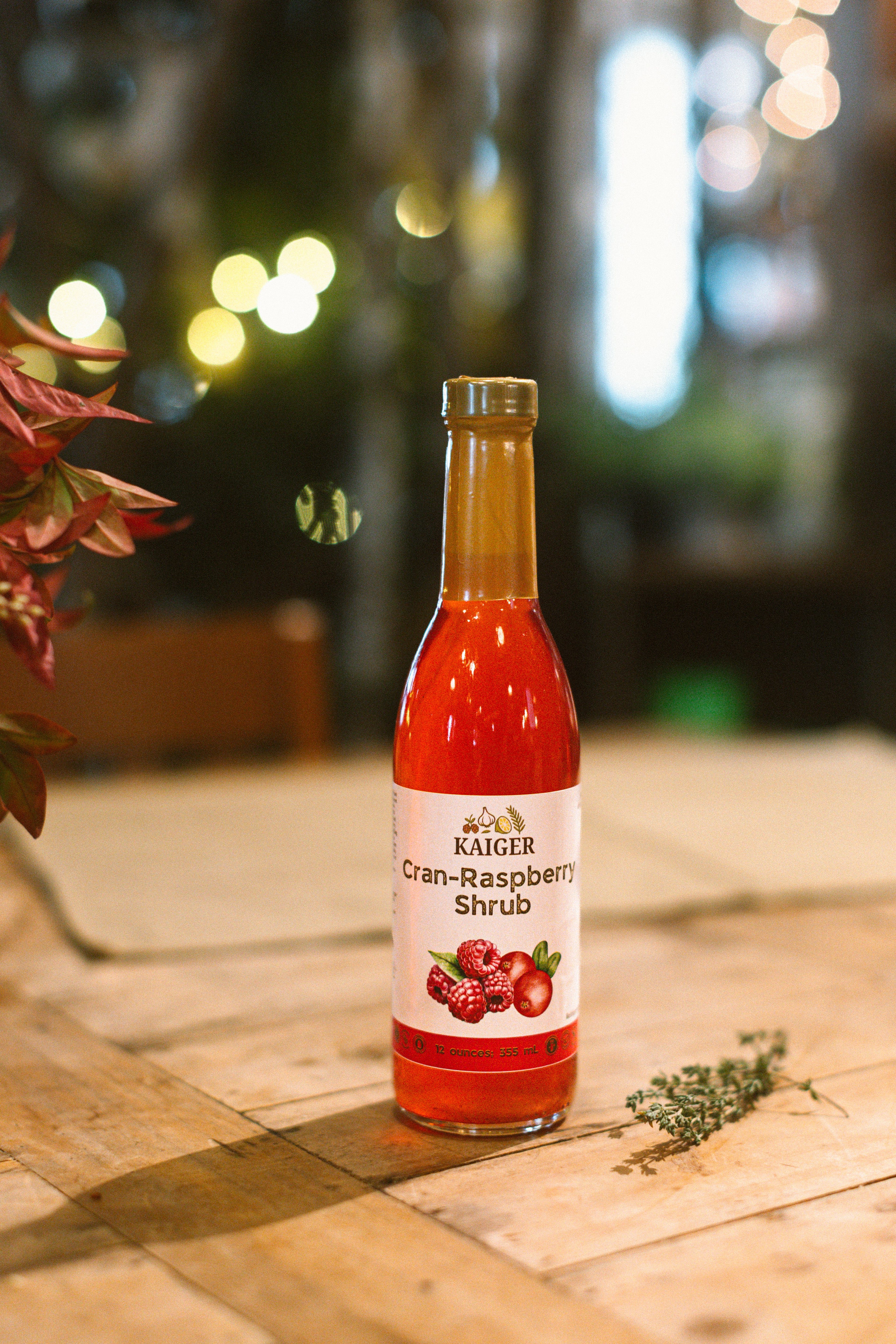 Cran-Raspberry Shrub